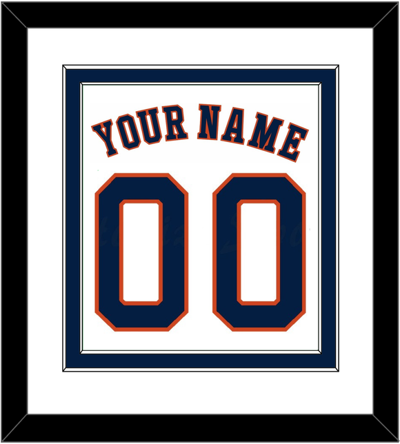 Houston Name & Number - Home White - Double Mat 1