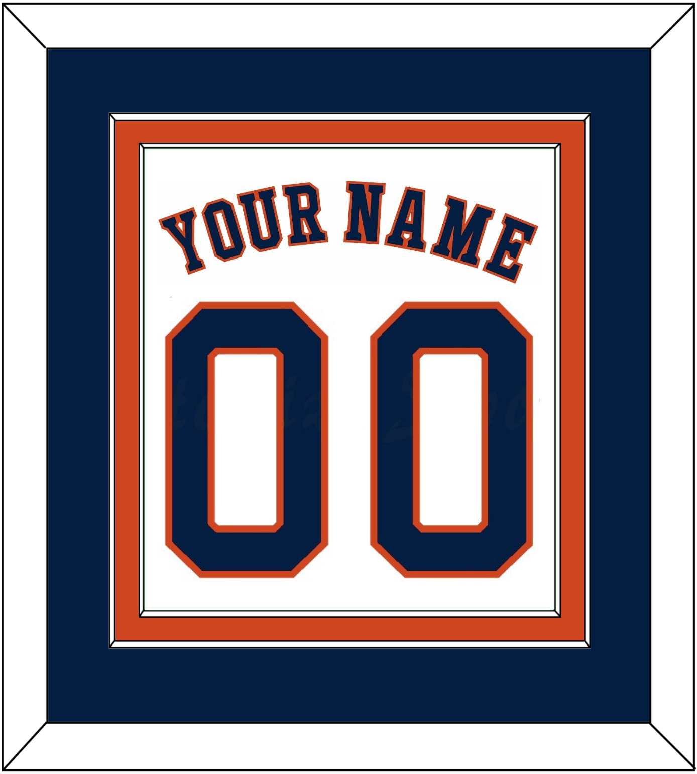 Houston Name & Number - Home White - Signature Tier 2