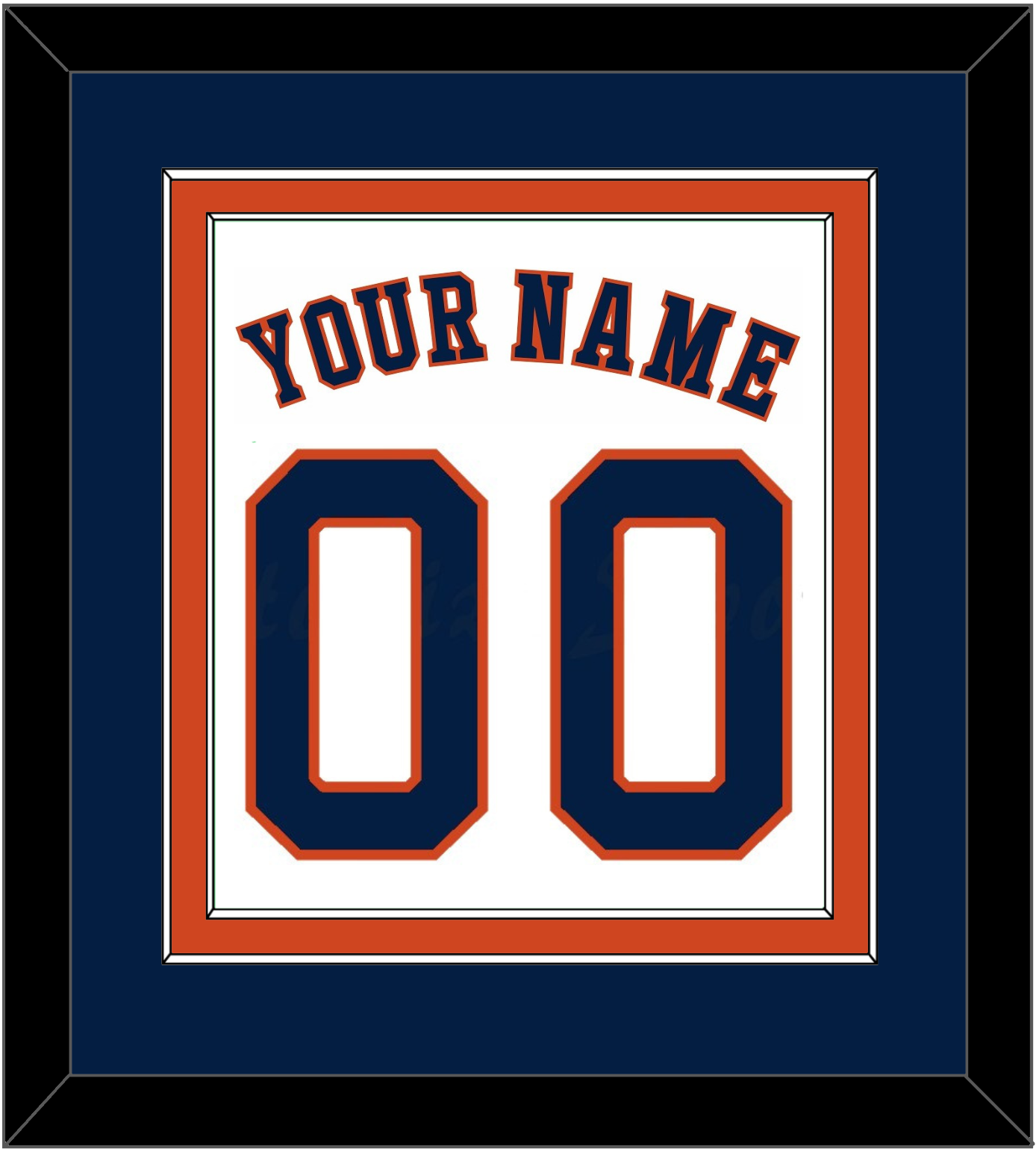 Houston Name & Number - Home White - Signature Tier 2