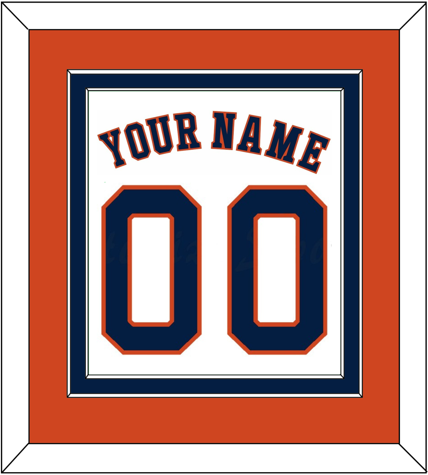 Houston Name & Number - Home White - Signature Tier 3