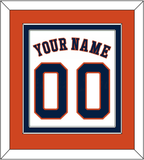 Houston Name & Number - Home White - Double Mat 3