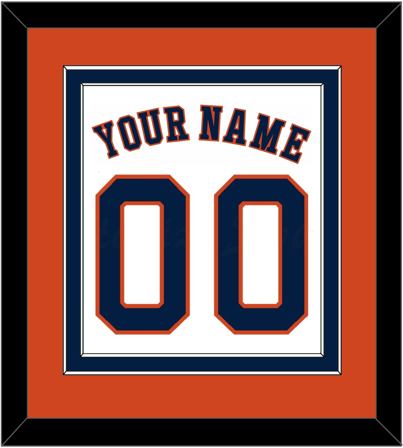Houston Name & Number - Home White - Signature Tier 3