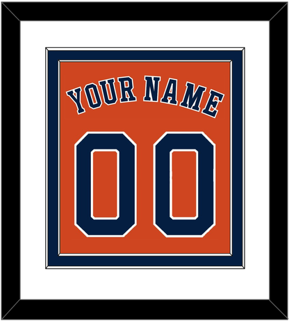 Houston Name & Number - Alternate Orange - Signature Tier 1