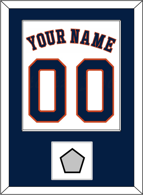 Houston Name, Number & World Series Champions Patch - Home White - Single Mat 1