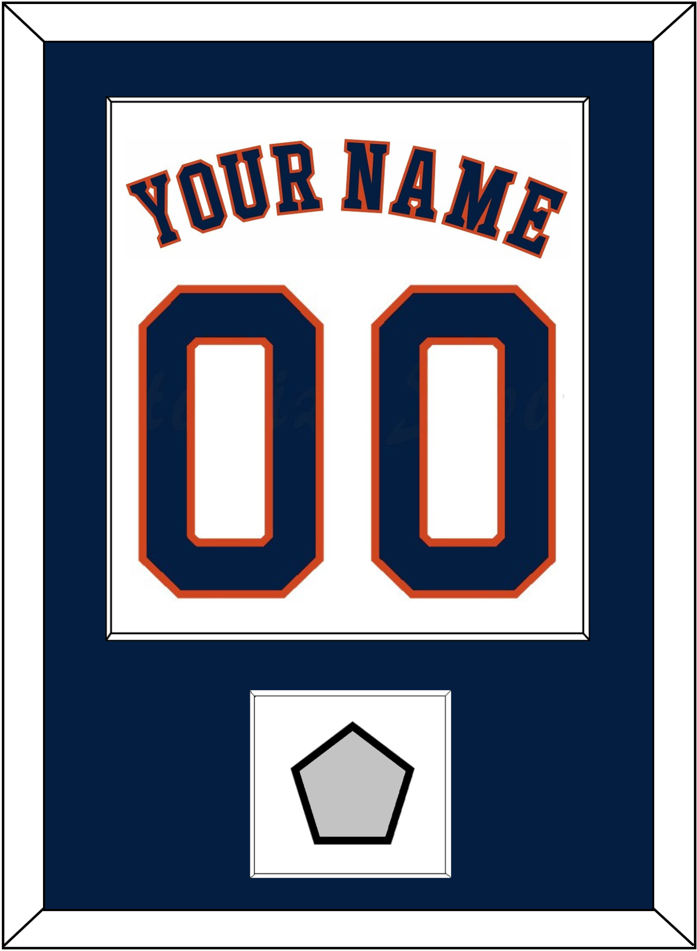 Houston Name, Number & World Series Jersey Patch - Home White - Essential Tier 1