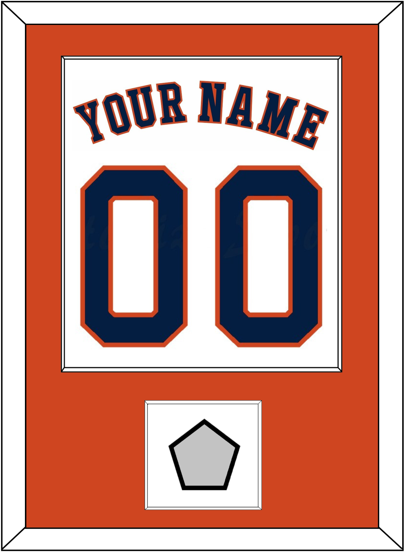 Houston Name, Number & World Series Jersey Patch - Home White - Essential Tier 2