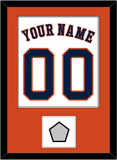 Houston Name, Number & World Series Champions Patch - Home White - Single Mat 2