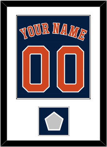 Houston Name, Number & World Series Champions Patch - Alternate Blue - Single Mat 1