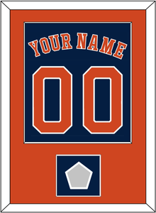 Houston Name, Number & World Series Jersey Patch - Alternate Blue - Single Mat 2