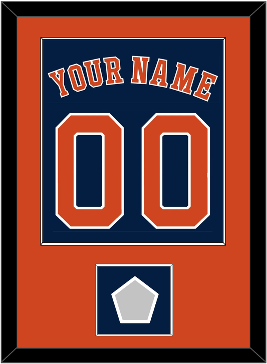 Houston Name, Number & World Series Champions Patch - Alternate Blue - Essential Tier 2