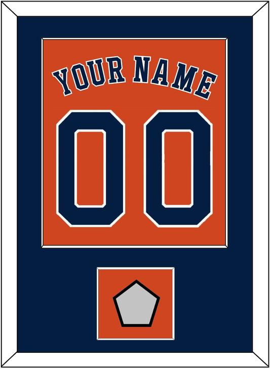 Houston Name, Number & World Series Champions Patch - Alternate Orange - Essential Tier 2