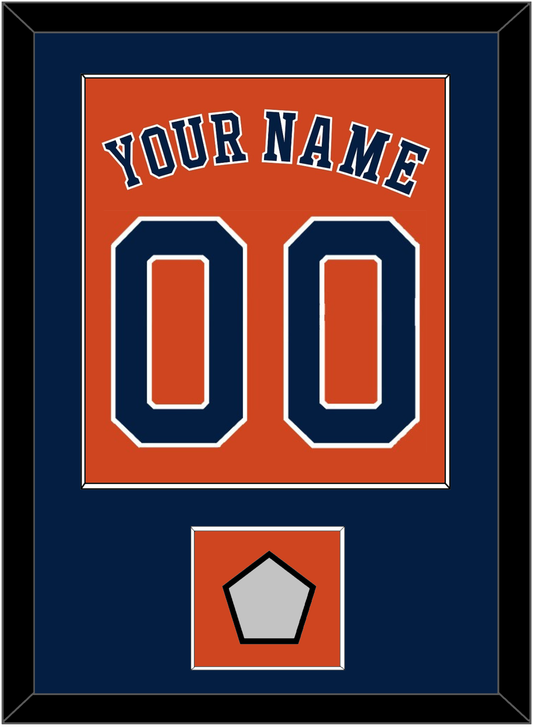Houston Name, Number & World Series Champions Patch - Alternate Orange - Essential Tier 2