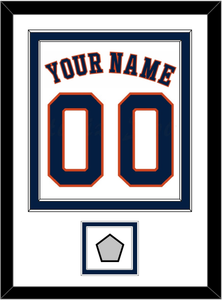 Houston Name, Number & World Series Champions Patch - Home White - Double Mat 1