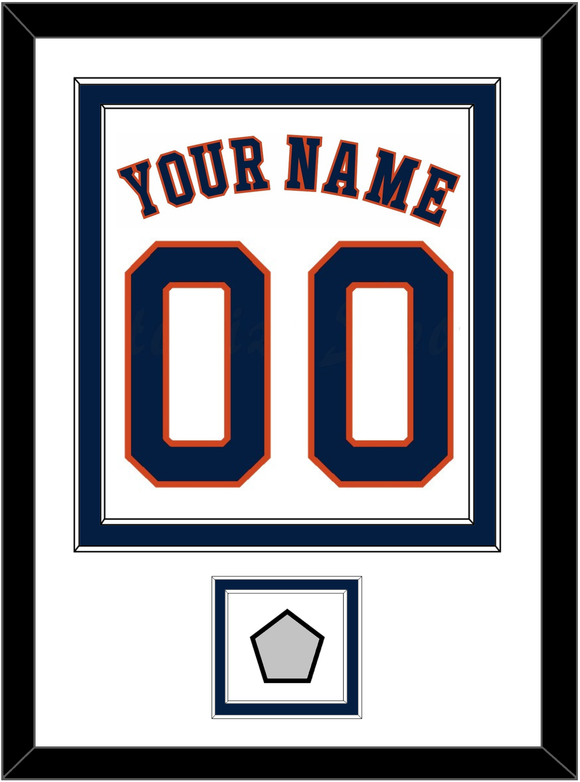 Houston Name, Number & World Series Champions Patch - Home White - Double Mat 1