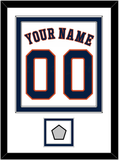 Houston Name, Number & World Series Jersey Patch - Home White - Double Mat 1