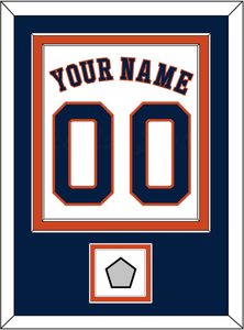 Houston Name, Number & World Series Champions Patch - Home White - Double Mat 2