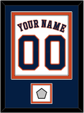 Houston Name, Number & World Series Jersey Patch - Home White - Double Mat 2