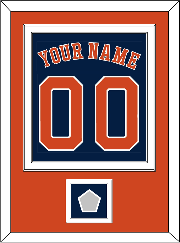 Houston Name, Number & World Series Jersey Patch - Alternate Blue - Double Mat 2