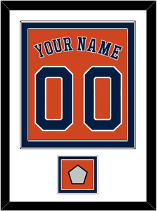 Houston Name, Number & World Series Champions Patch - Alternate Orange - Double Mat 1