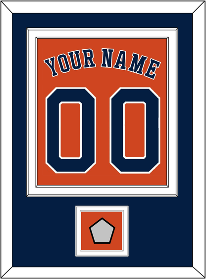 Houston Name, Number & World Series Champions Patch - Alternate Orange - Signature Tier 2