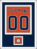 Houston Name, Number & World Series Jersey Patch - Alternate Orange - Double Mat 2