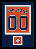 Houston Name, Number & World Series Jersey Patch - Alternate Orange - Double Mat 2