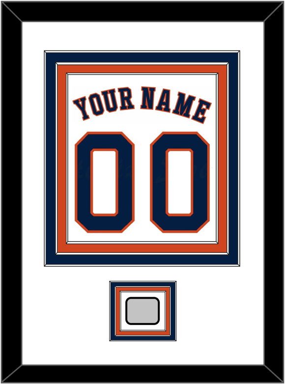 Houston Name, Number & World Series Champions Patch - Home White - Triple Mat 1