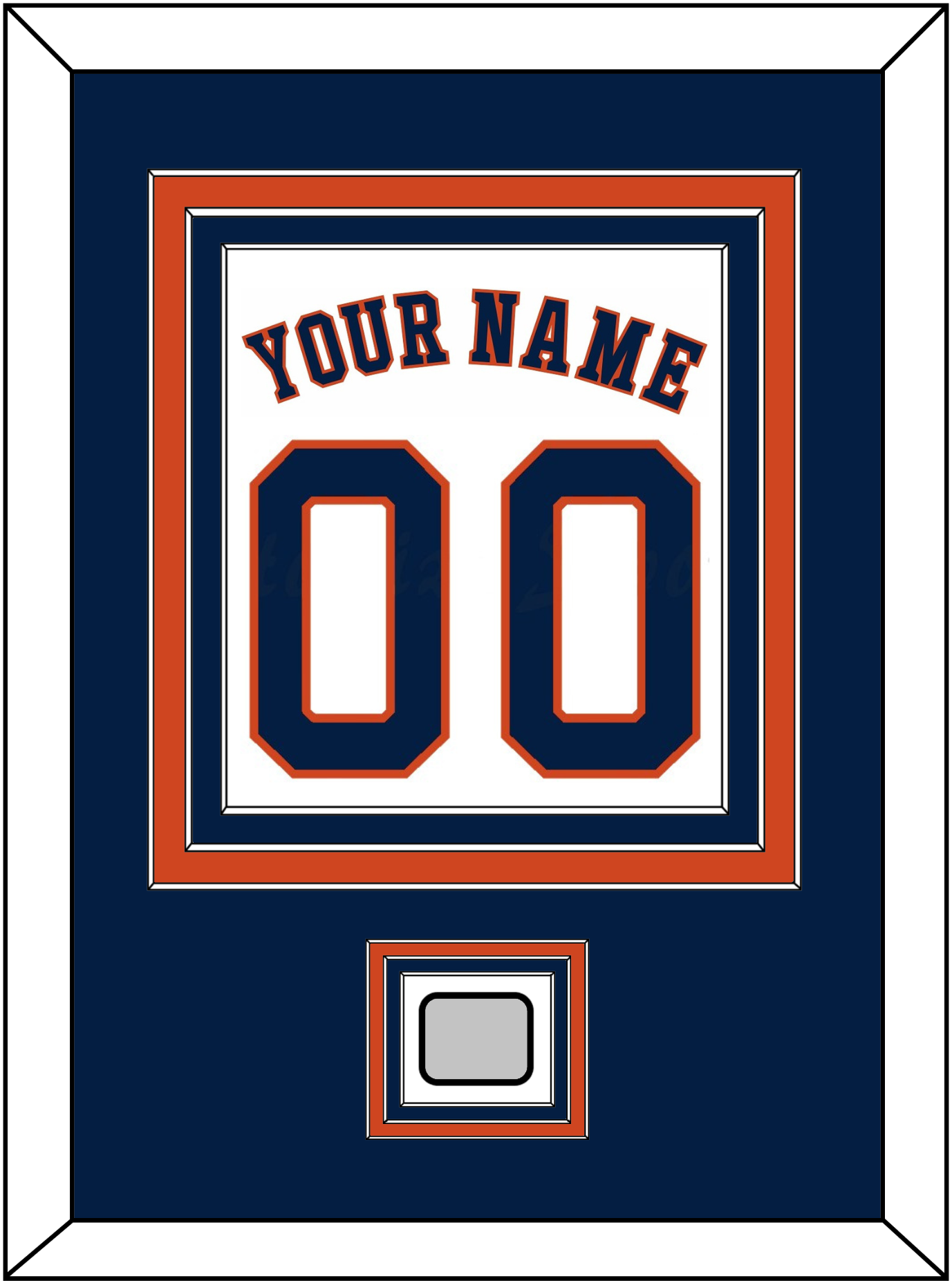 Houston Name, Number & World Series Jersey Patch - Home White - Premier Tier 2