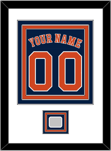 Houston Name, Number & World Series Jersey Patch - Alternate Blue - Triple Mat 1