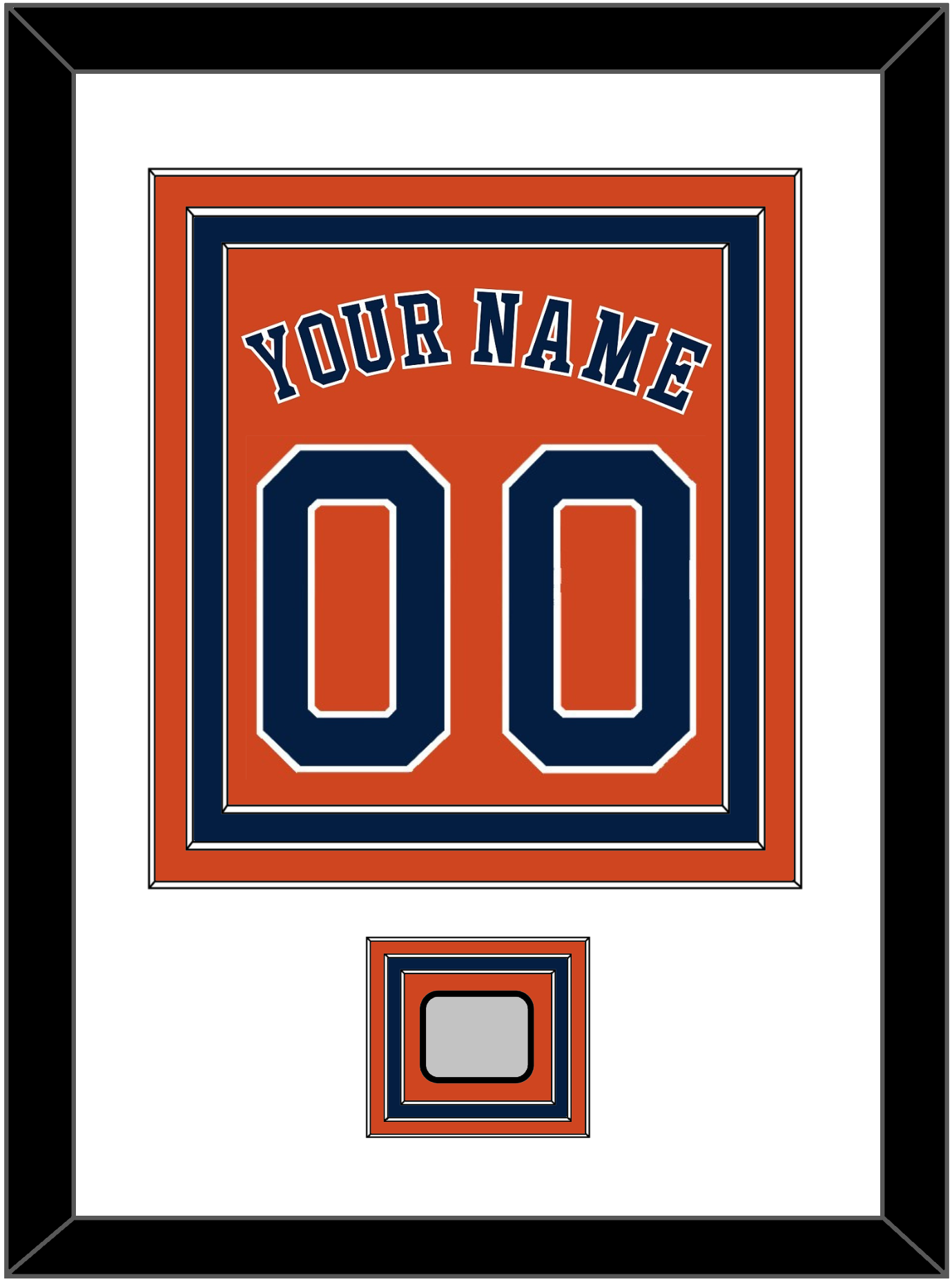 Houston Name, Number & World Series Champions Patch - Alternate Orange - Premier Tier 1