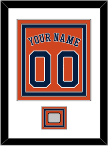 Houston Name, Number & World Series Champions Patch - Alternate Orange - Triple Mat 1