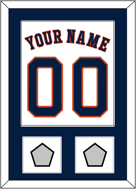 Houston Name, Number & 2 World Series Champions Patches - Home White - Essential Tier 1