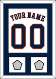 Houston Name, Number & 2 World Series Champions Patches - Home White - Single Mat 1