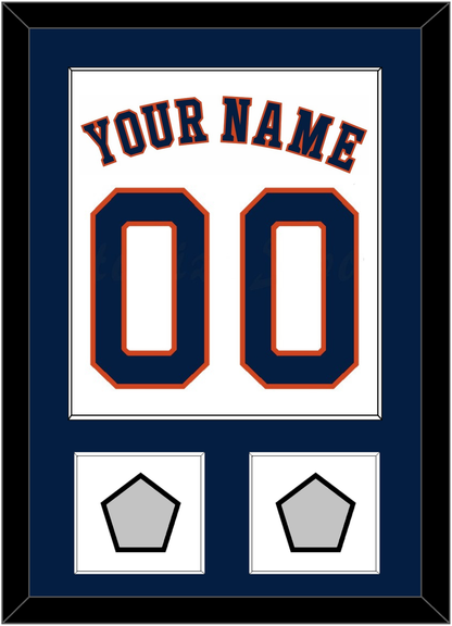 Houston Name, Number & 2 World Series Champions Patches - Home White - Essential Tier 1