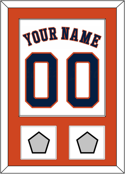 Houston Name, Number & 2 World Series Champions Patches - Home White - Essential Tier 2