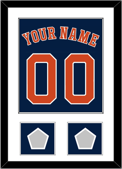 Houston Name, Number & 2 World Series Jersey Patches - Alternate Blue - Essential Tier 1
