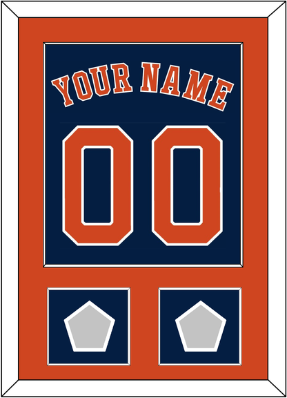 Houston Name, Number & 2 World Series Jersey Patches - Alternate Blue - Essential Tier 2