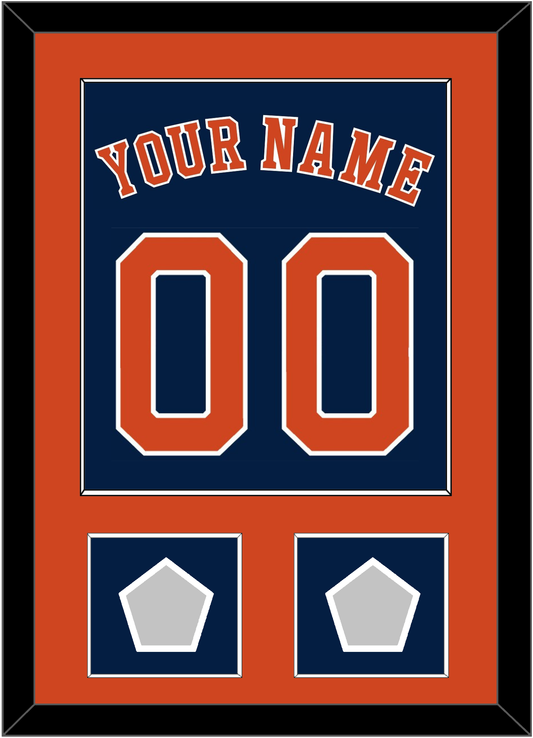 Houston Name, Number & 2 World Series Champions Patches - Alternate Blue - Essential Tier 2