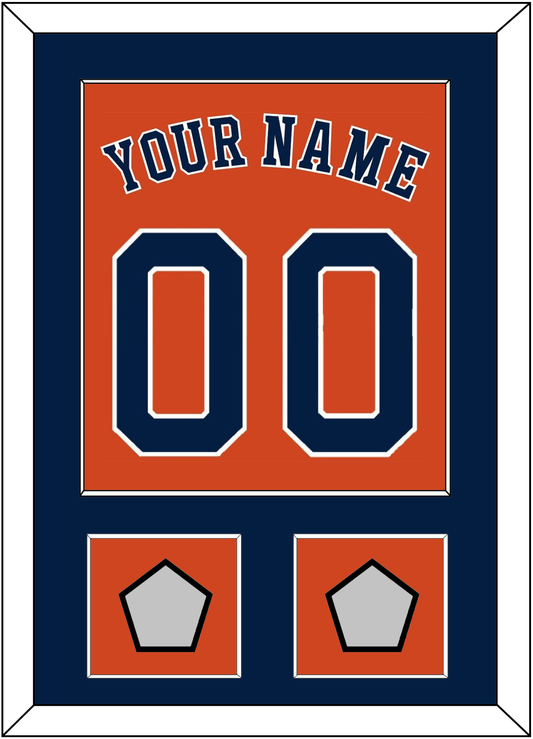 Houston Name, Number & 2 World Series Champions Patches - Alternate Orange - Essential Tier 2