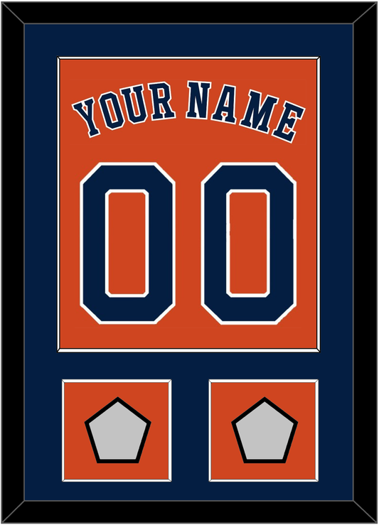 Houston Name, Number & 2 World Series Champions Patches - Alternate Orange - Essential Tier 2