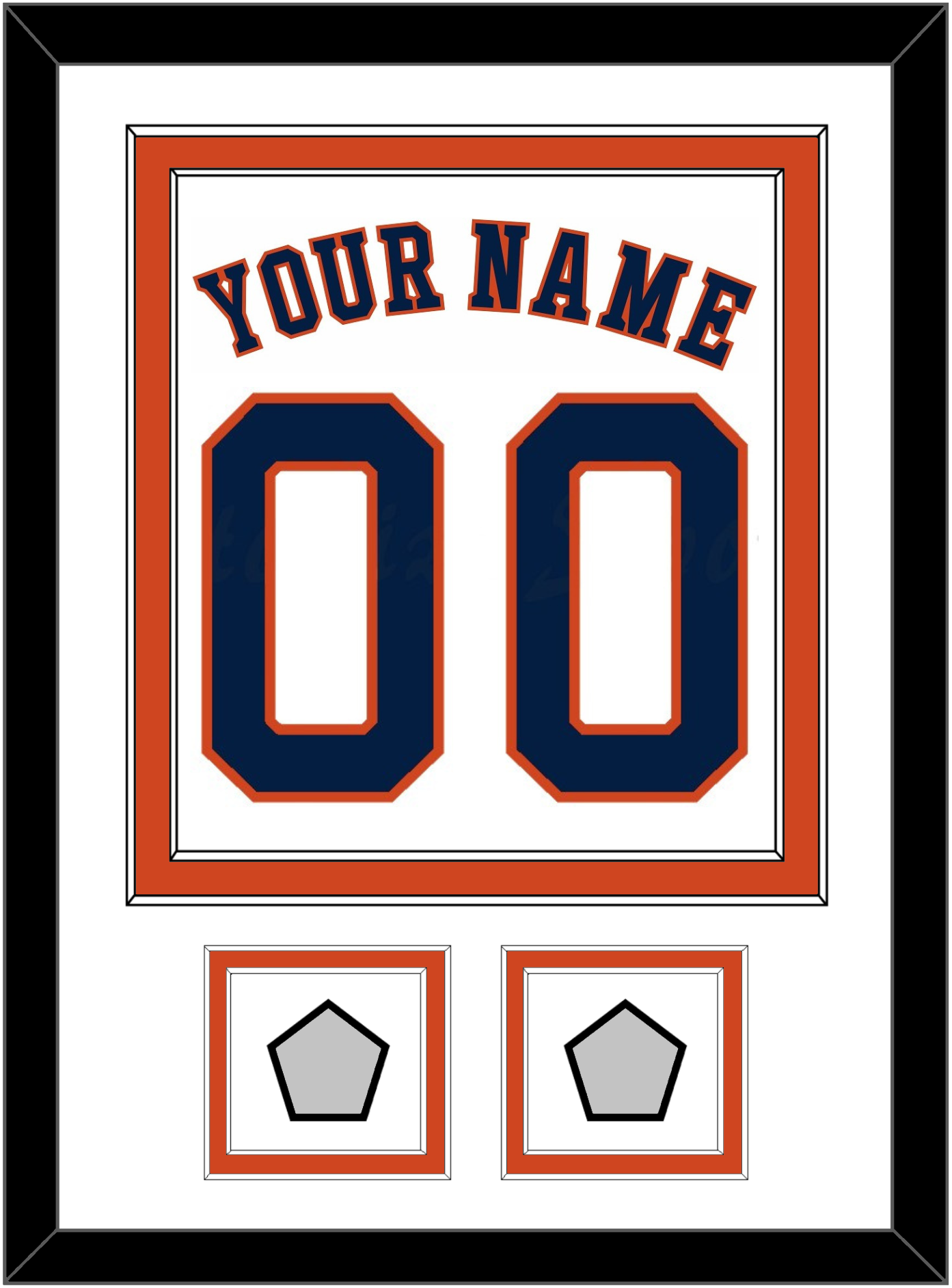 Houston Name, Number & 2 World Series Champions Patches - Home White - Signature Tier 2