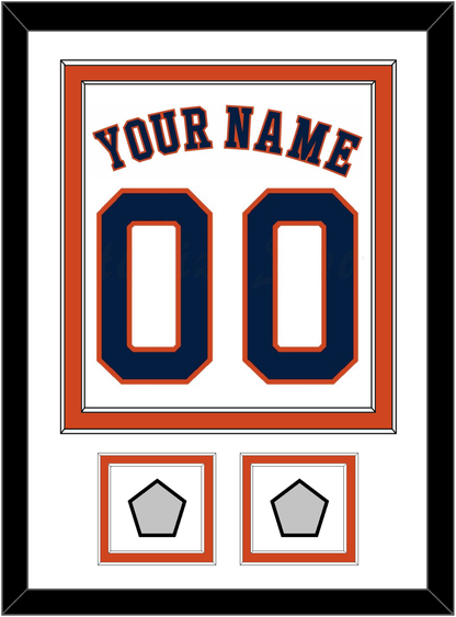 Houston Name, Number & 2 World Series Jersey Patches - Home White - Signature Tier 2