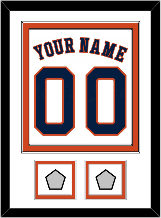 Houston Name, Number & 2 World Series Jersey Patches - Home White - Signature Tier 2