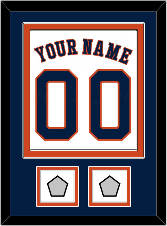 Houston Name, Number & 2 World Series Champions Patches - Home White - Signature Tier 3