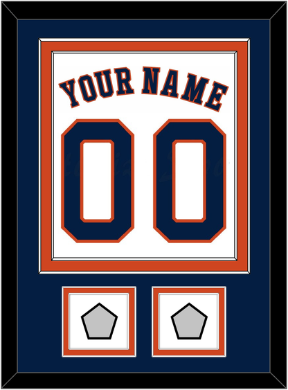 Houston Name, Number & 2 World Series Jersey Patches - Home White - Signature Tier 3