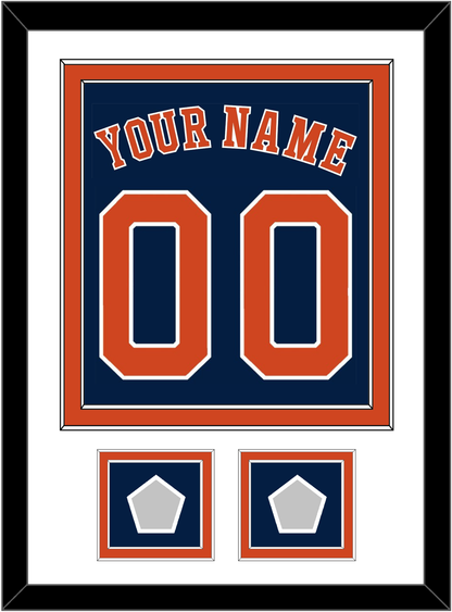 Houston Name, Number & 2 World Series Jersey Patches - Alternate Blue - Signature Tier 1