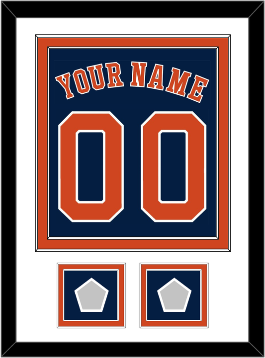 Houston Name, Number & 2 World Series Jersey Patches - Alternate Blue - Signature Tier 1