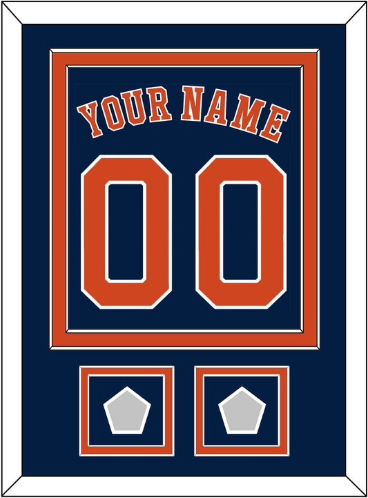 Houston Name, Number & 2 World Series Champions Patches - Alternate Blue - Signature Tier 2