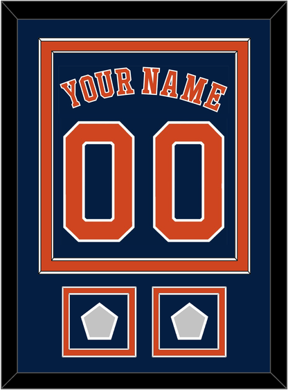 Houston Name, Number & 2 World Series Champions Patches - Alternate Blue - Signature Tier 2