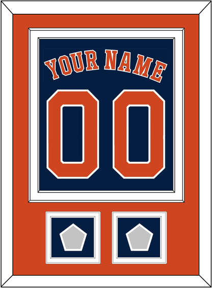 Houston Name, Number & 2 World Series Champions Patches - Alternate Blue - Signature Tier 3